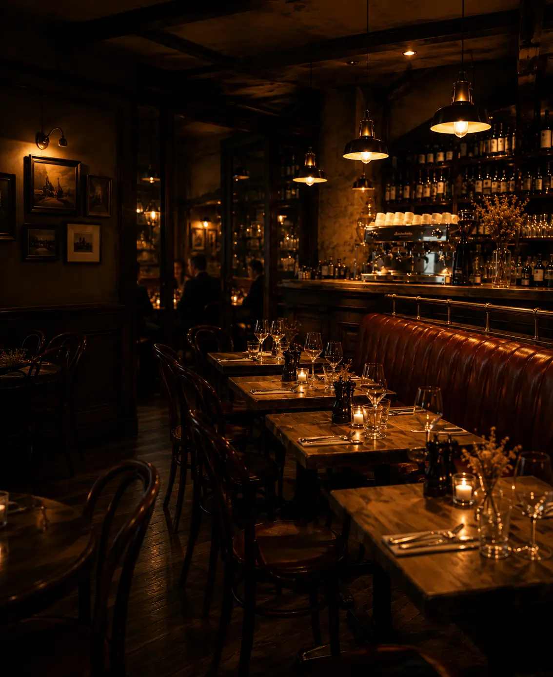 La salle du Bistro 90 en fin de journée