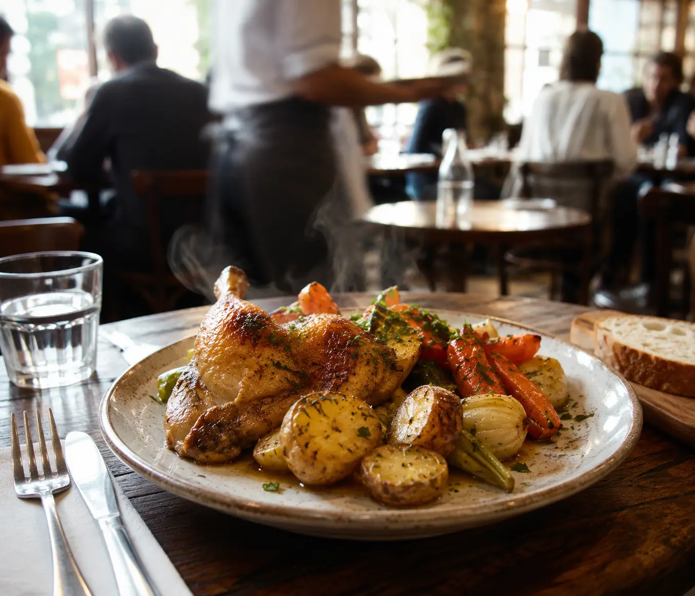 Le plat du jour servi à midi
