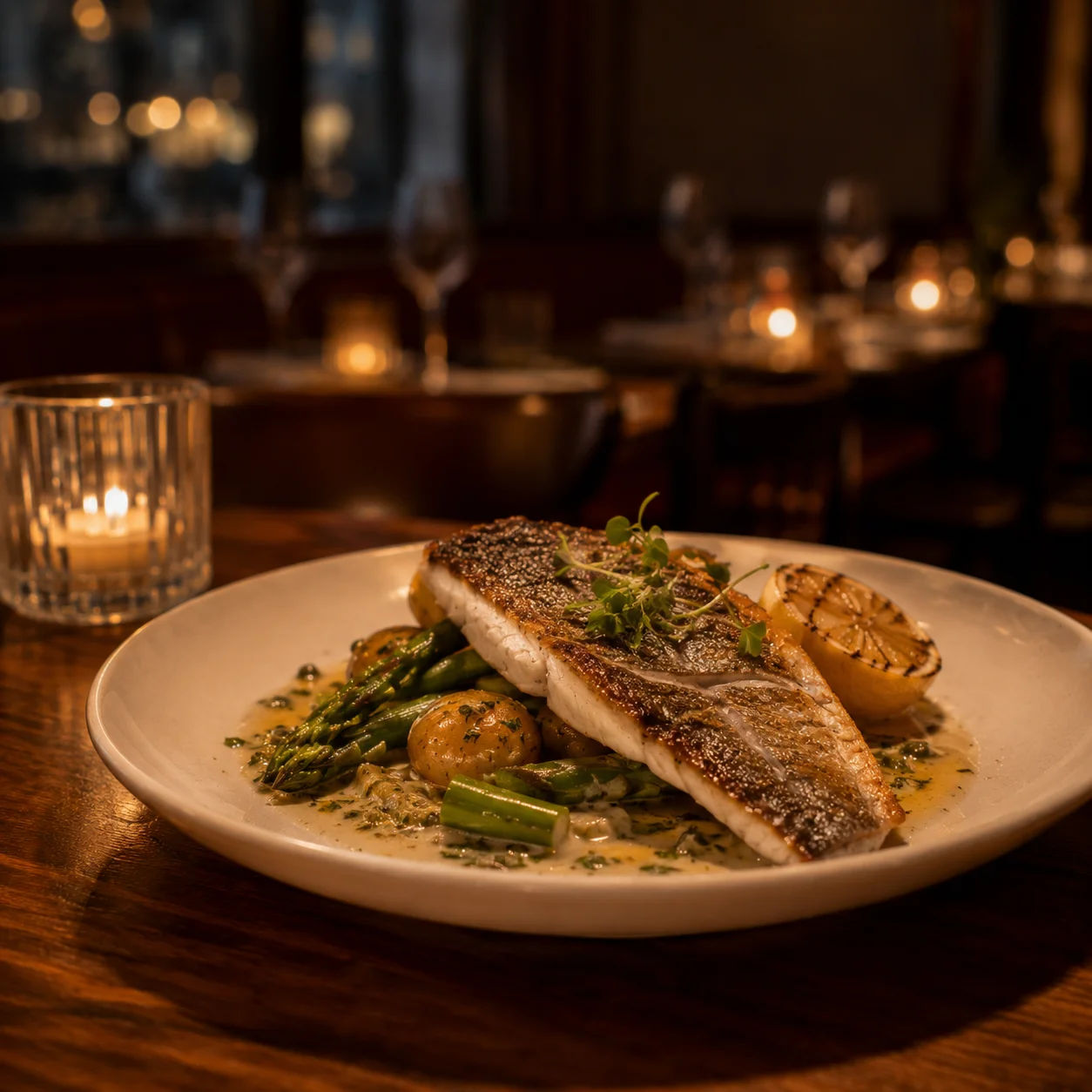 Plat de brasserie dressé avec soin