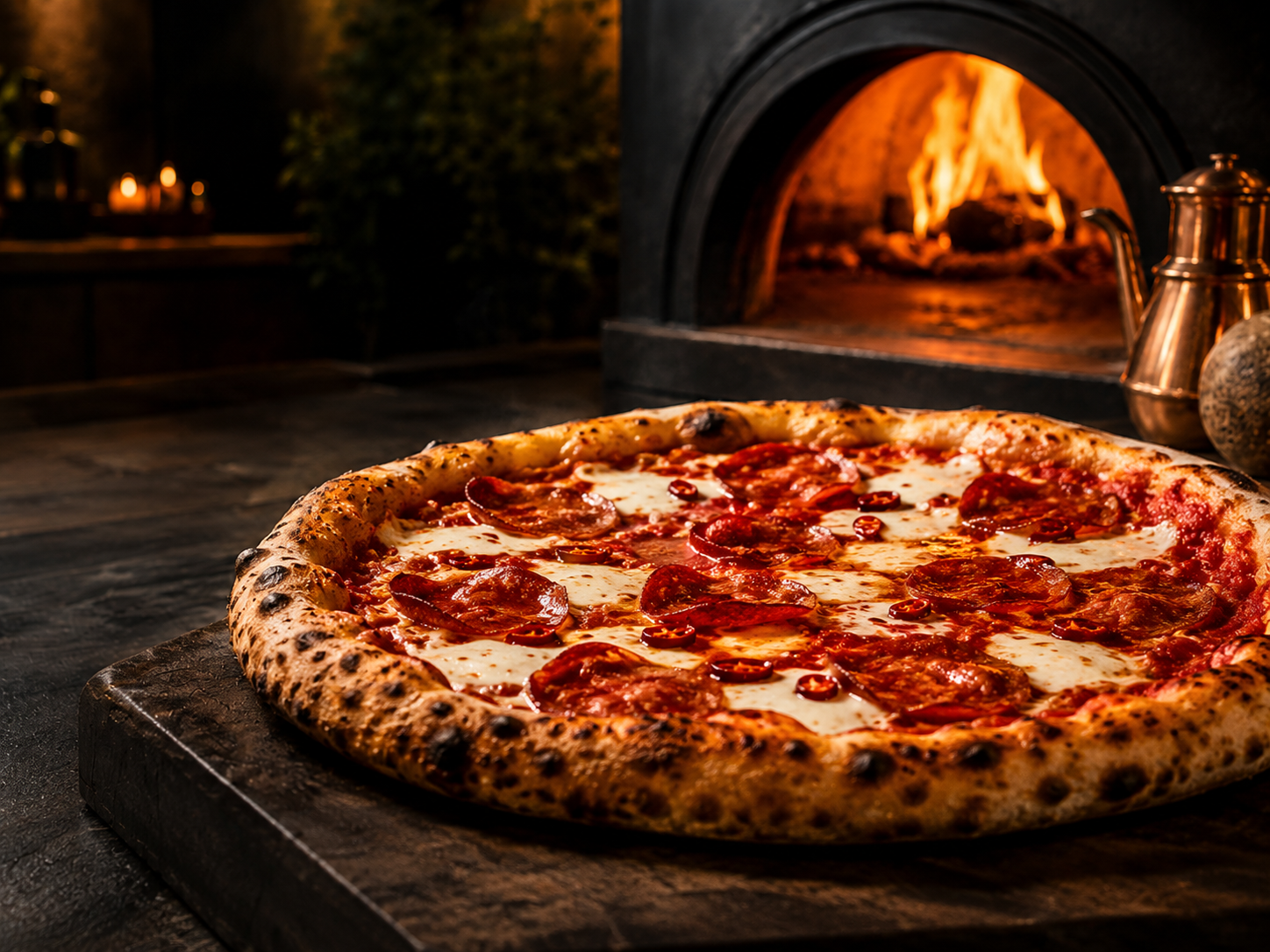 Pizza Diavola épicée au salami