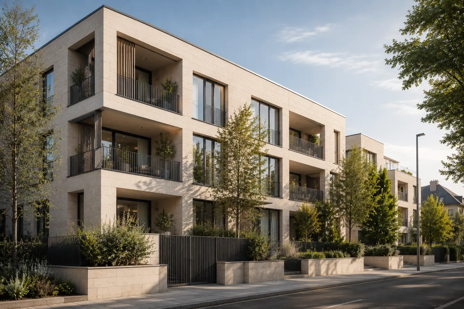 Résidence Clairval — bâtiment contemporain en construction
