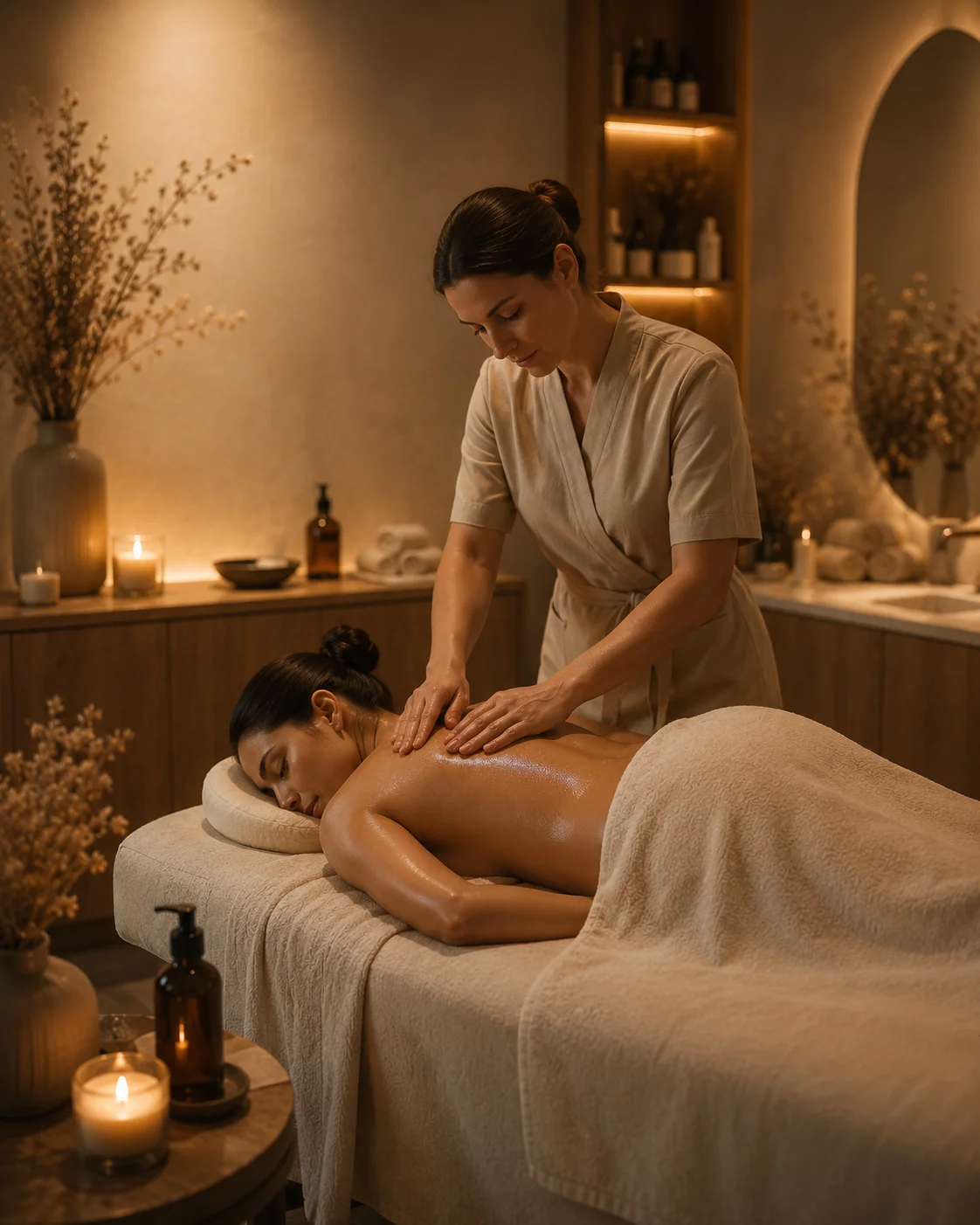 Soin du corps et modelage relaxant chez Maison Luméa à Pétange