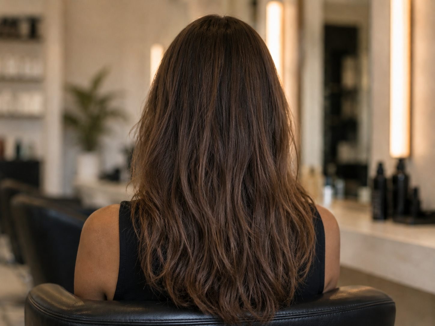 Avant : cheveux avant la transformation